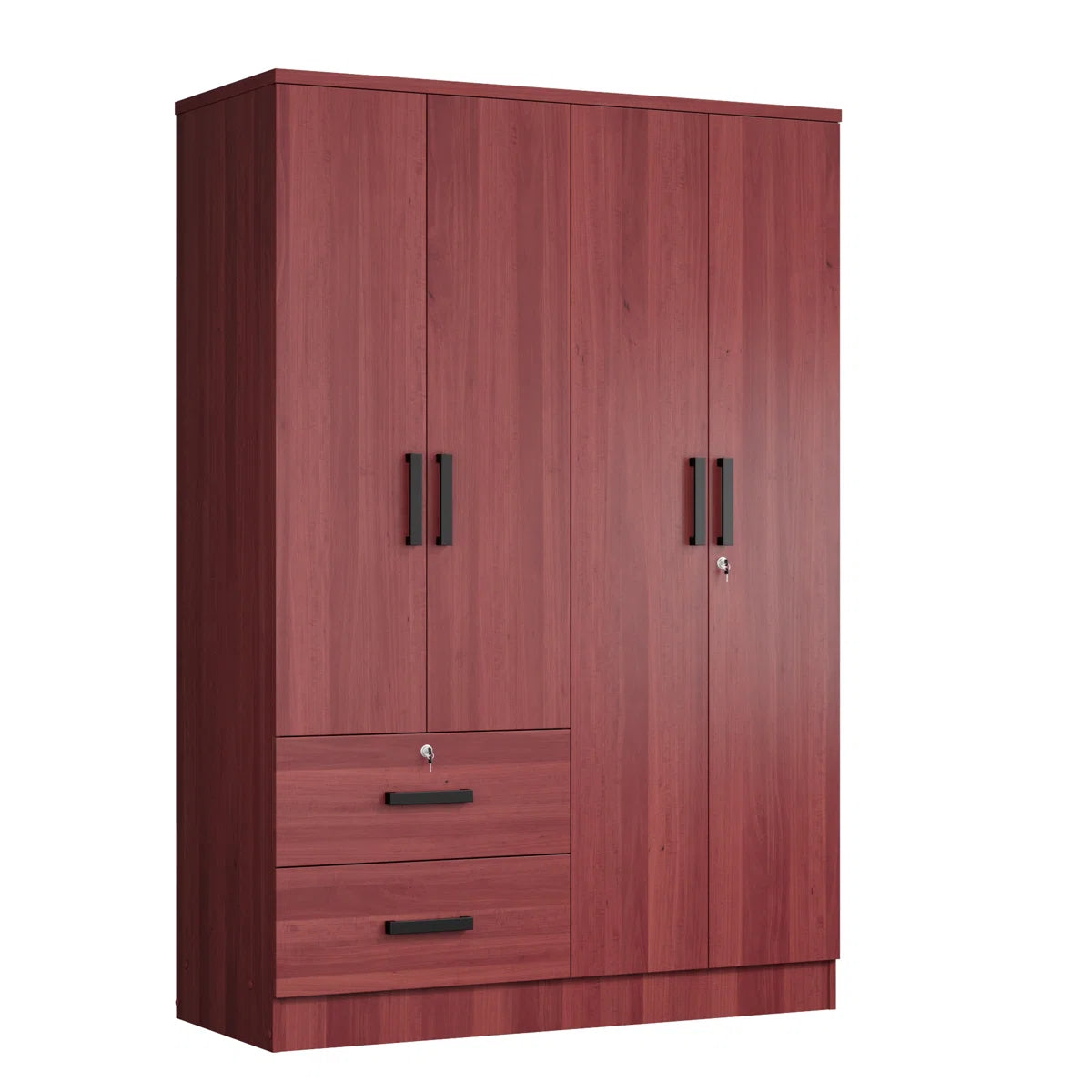Apollonios Solum 47"Wide Armoire Wardrobe Closet For Hanging With 2 Drawers & Shelves