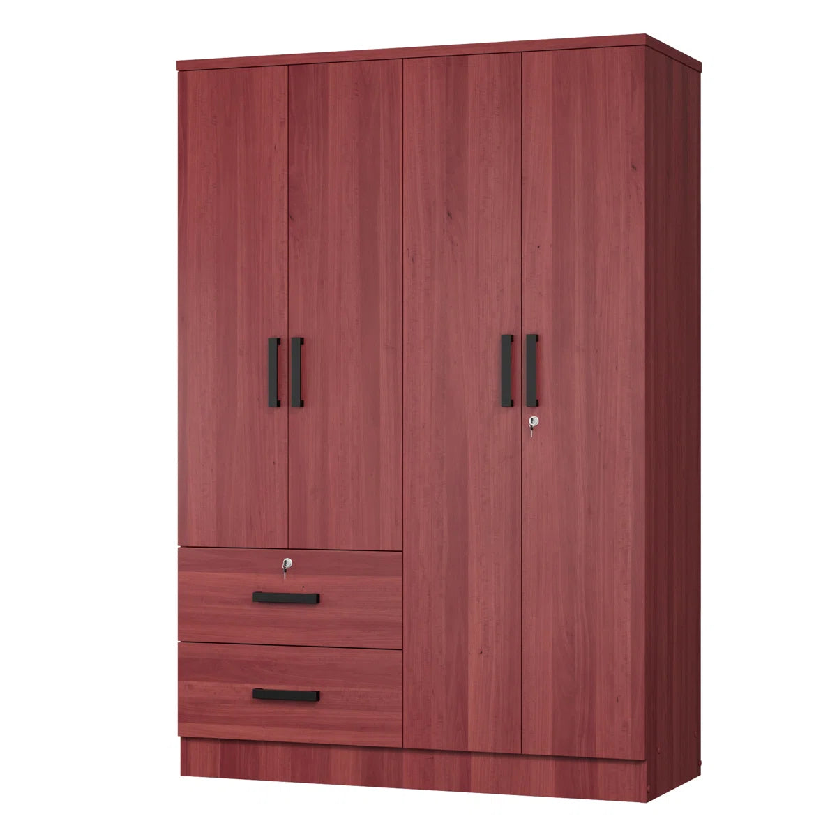 Apollonios Solum 47"Wide Armoire Wardrobe Closet For Hanging With 2 Drawers & Shelves